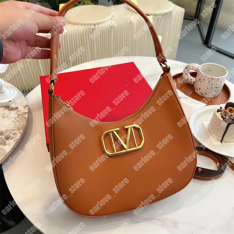 Klinknagel Designer Lederen Schoudertas Luxe Cross Body Mode Handtassen Gouden Brief Handtas Dames Kleine Totes Messenger Bags Vrouwen portemonnee