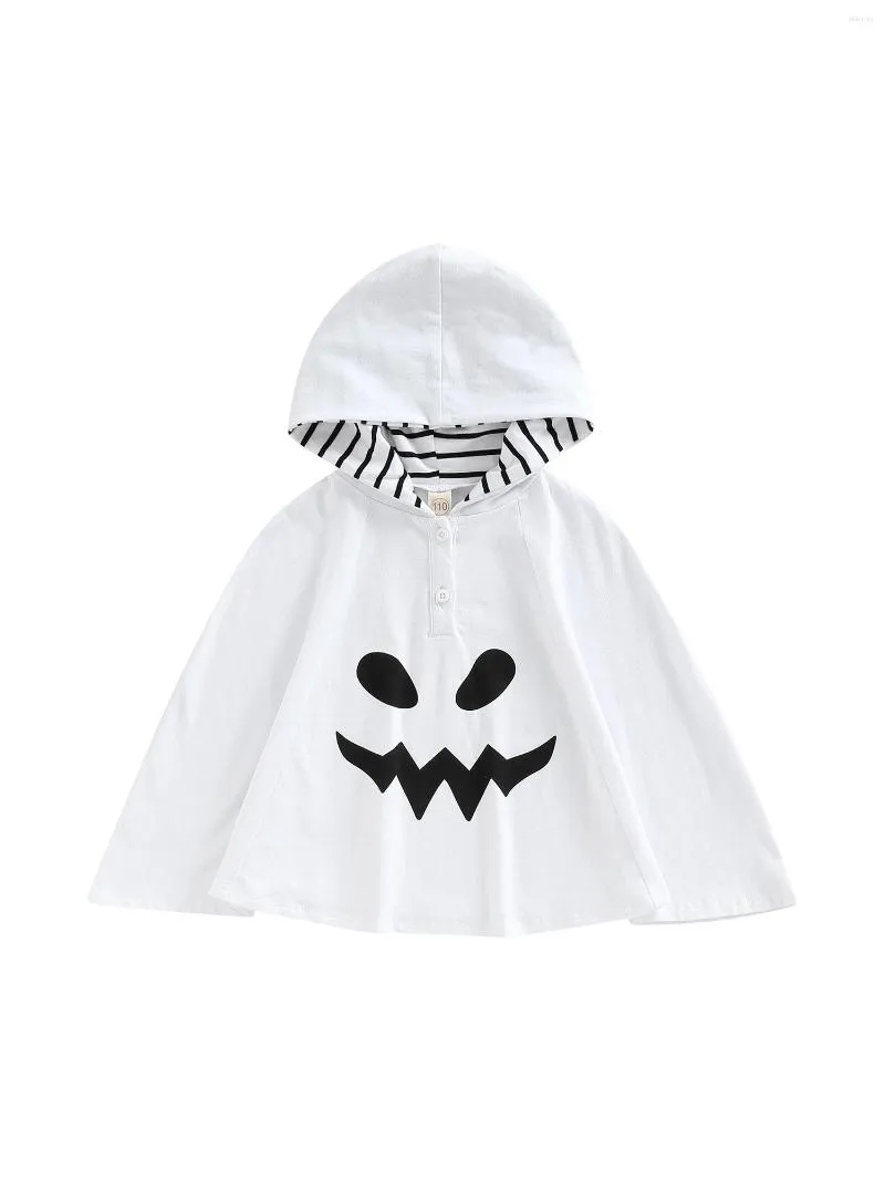 Jackets Toddler Kids Baby Girl Boy Halloween Costume Ghost Hooded Cloak Robe Cape Hat Blanket Funny Cosplay Clothes