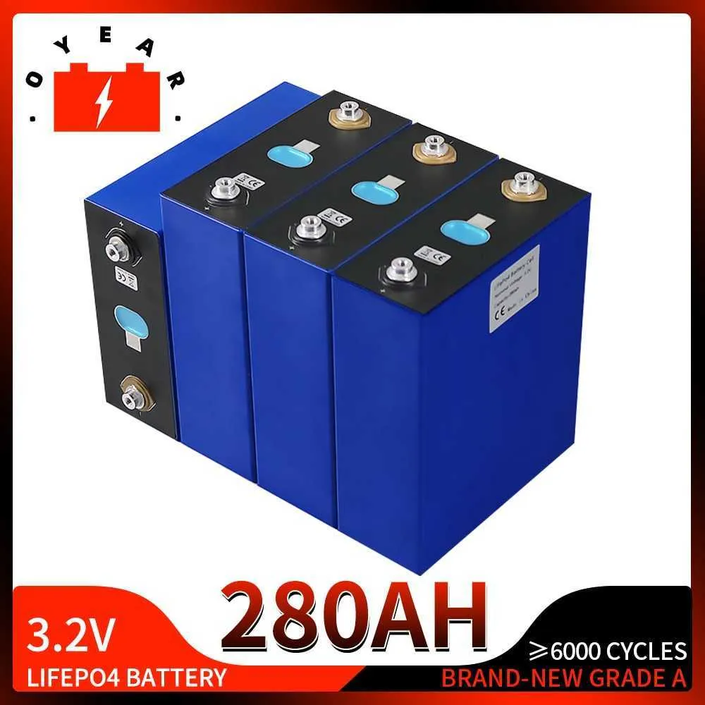 Grade A Lifepo4 Battery 280Ah Rechargeable Deep Cycle Marine Battery Lithium Iron Phosphate Cell Pack For Golf Cart Rv Vans