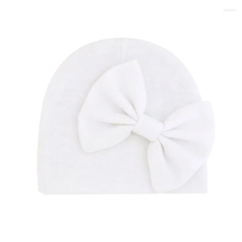 Hats Born Beanie Hat Rękawiczki Zestaw Baby Bow Mittens Kit Niemowlęta jesień zima ciepłe bawełniane głowę rękawiczka g2ae