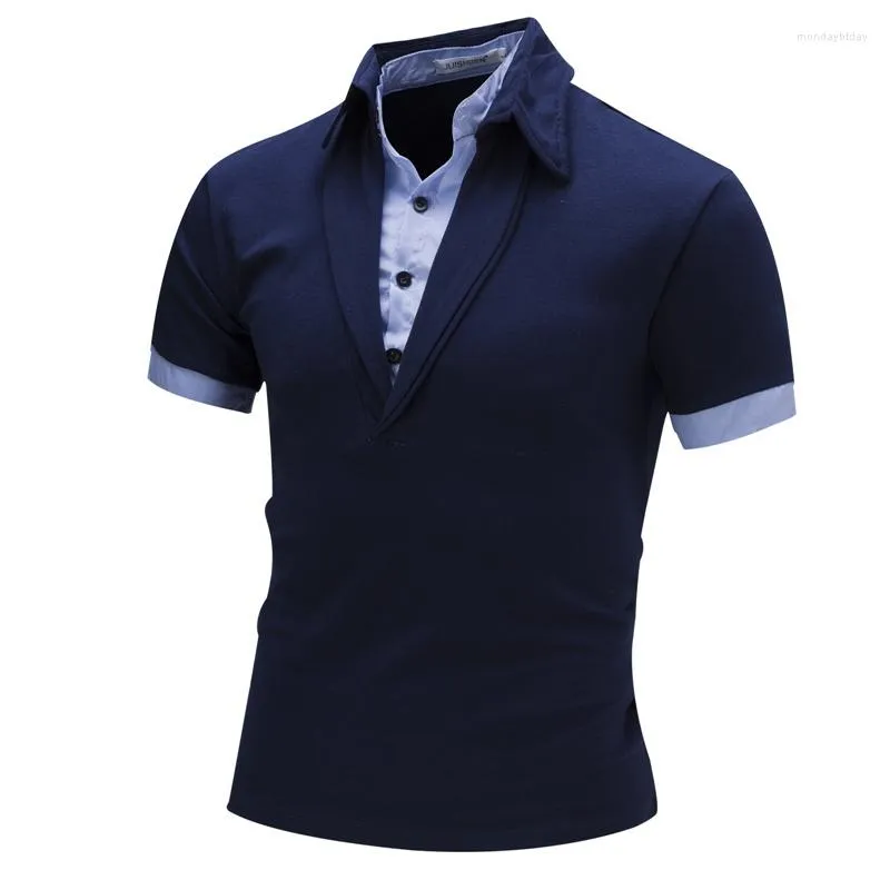 Heren Polos Zogaa Summer Katoen Kort Mouw Men Polo Shirts Business Solid Color Ademend Fashion Shirt Slim Fit Tops T -shirt