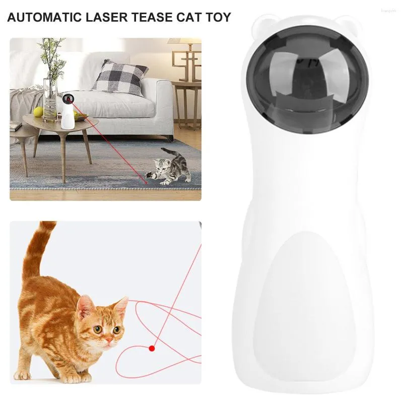 Giocattoli per gatti Giocattolo interattivo automatico Smart Teasing Pet LED Laser Modalità portatile divertente Accessori per gatti elettronici Carica USB