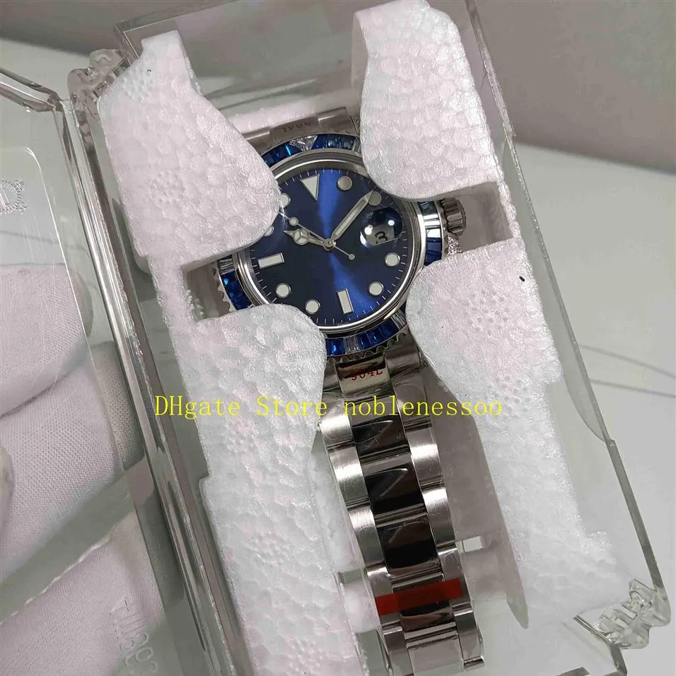 Real PO Super Mens 904L Stal Eta Watch Męski Diamentowy Tial 40 mm Sapphire Diamond Diamond Tarf 116659 Paveo Cal 2836