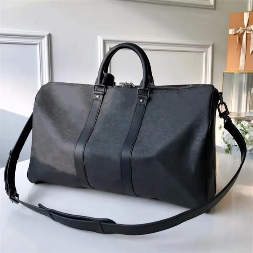 2022 Duffle Bag Classic 45 50 55 resebagage f￶r m￤n riktiga l￤der till kvalitet kvinnor crossbody totes axelv￤skor m￤n kvinnor ha186f