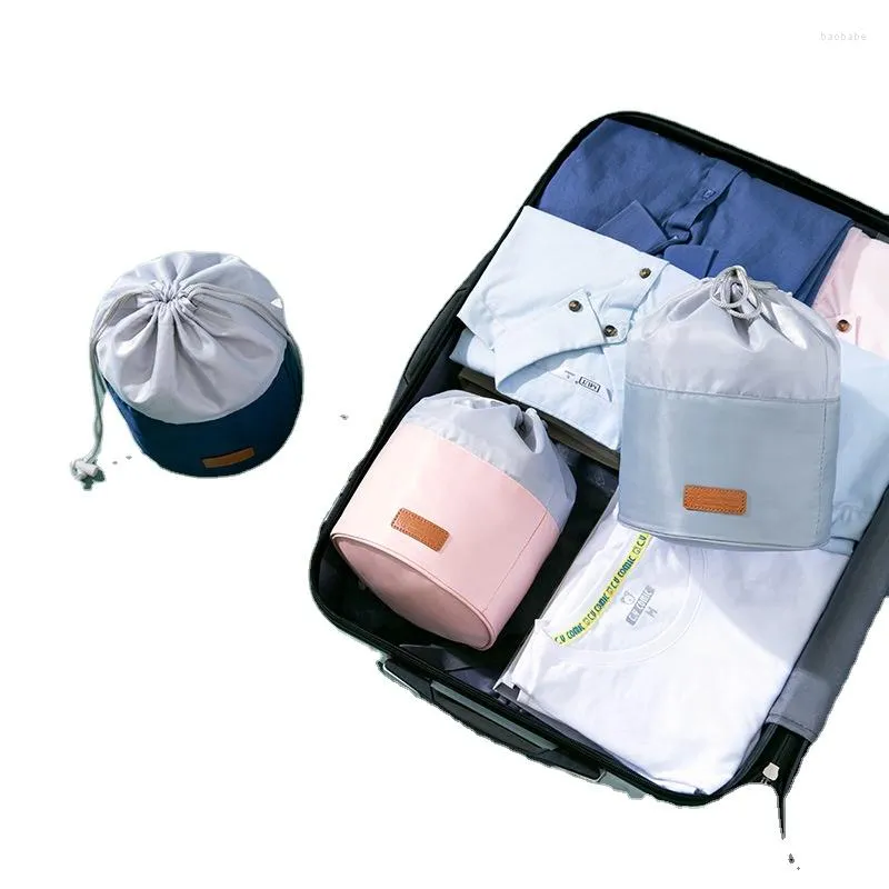 Borse per la biancheria Borsa da viaggio per cosmetici Organizer per trucchi portatile Articoli da toeletta con coulisse impermeabili