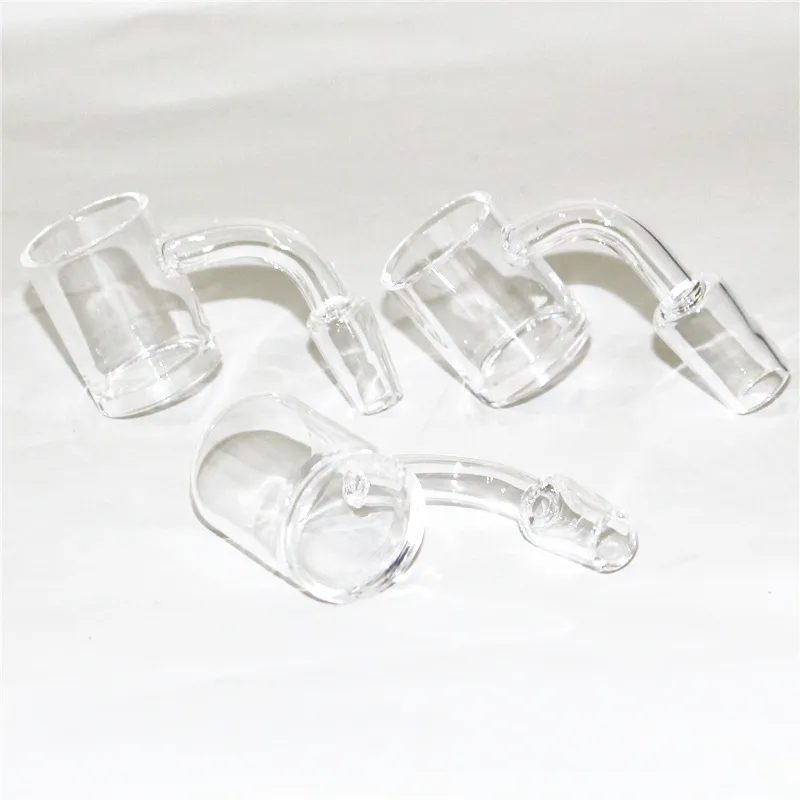 Rökningstillbehör Kort nackkvartbanger 25mm kvarts naglar 14mm 18mm manlig kvinnlig terpen platt topp bangers för dabb riggar glas bongs