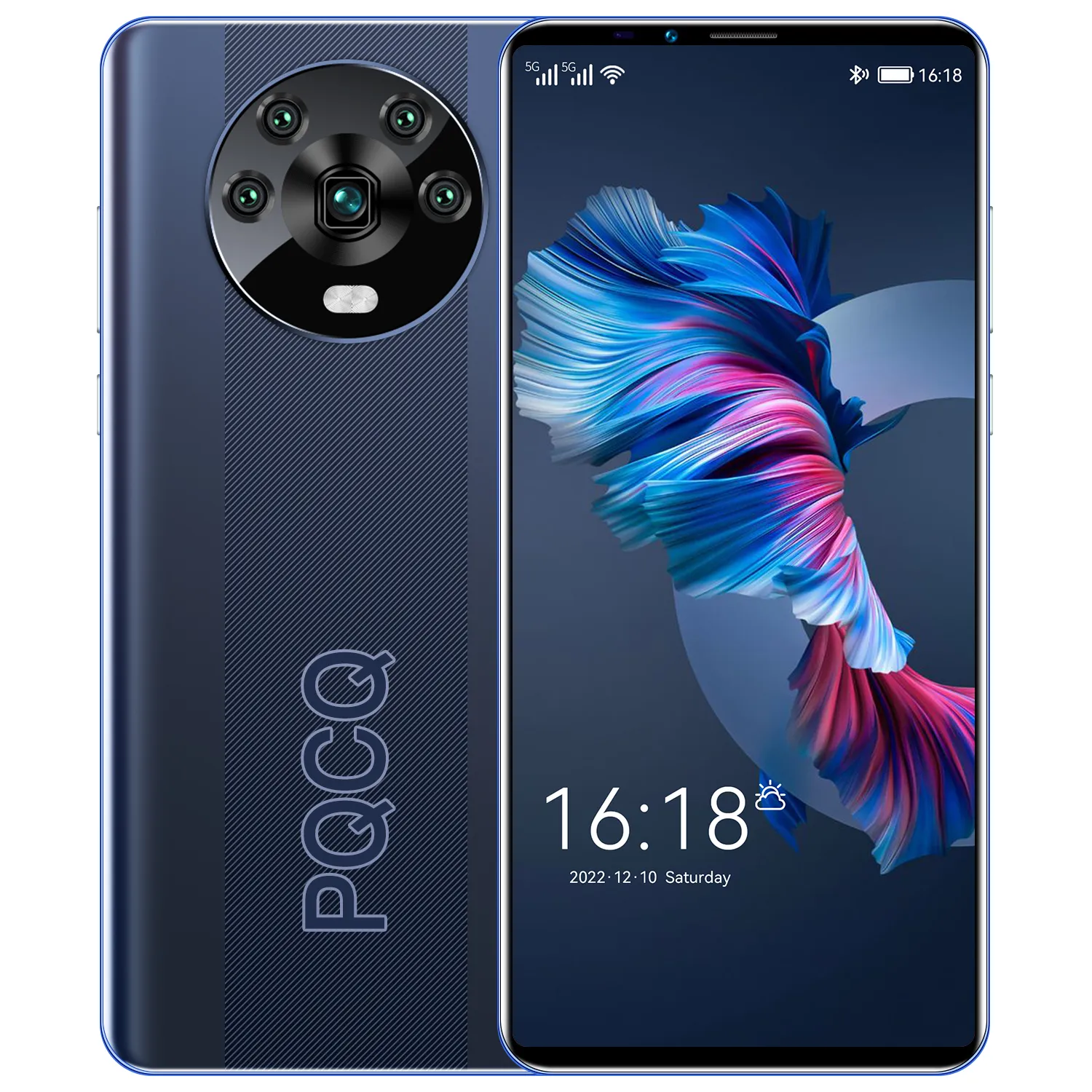 6,0-дюймовый полноэкранный сотовый телефон Mate40 Pro Smartphone Android 11,0 16G 512G Face Unlock