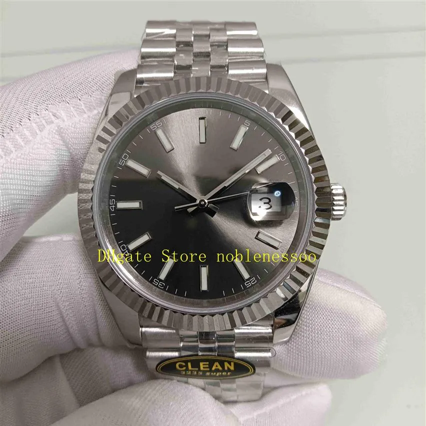 3 Kolor Real PO Clean Factory 41 mm Cal 3235 Automatyczny ruch zegarek męski 126334 Grey Dial 904L Steel Sapphire Blue Data 271Z