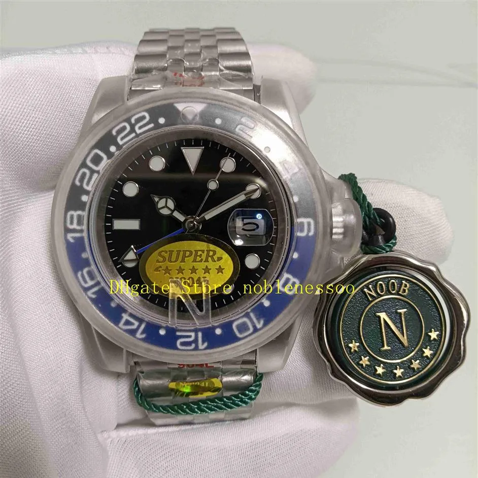 6 Color Real Po n Factory Watch 904L Aço de aço Mens 40mm 126710Blnr Sapphire Candâmica Cerâmica 126710 Dial preto 126719 NOOBF ETA274G