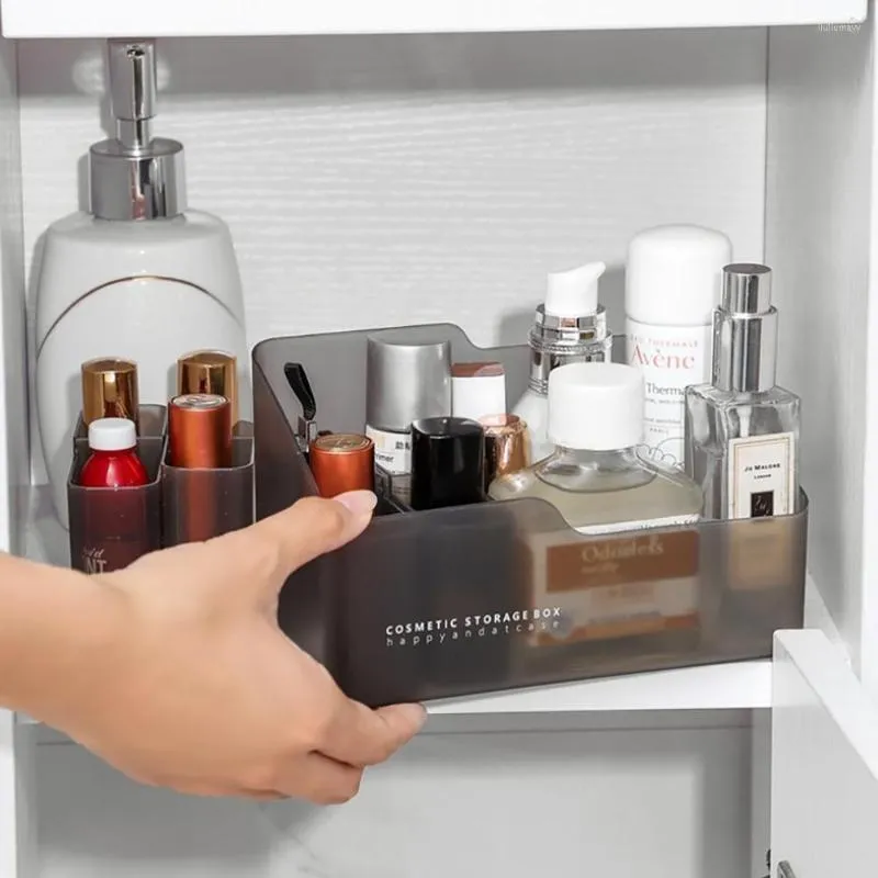 Opbergdozen Cosmetische doos Badkamer Make -up Organizer voor lippenstiftborstel Desktop Tray Skincare