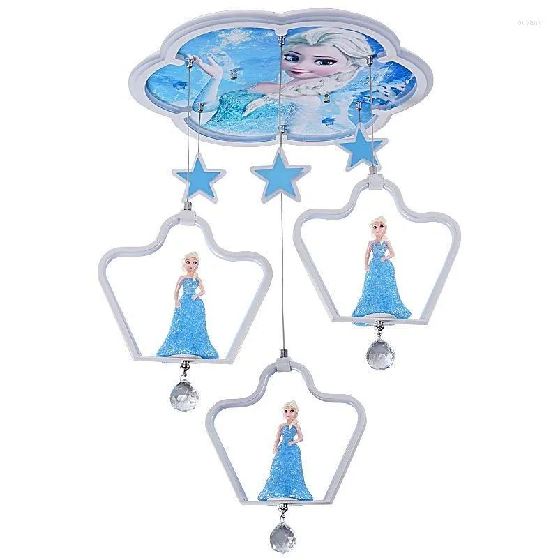 Deckenleuchten Jungen und Mädchen Prinzessin Schlafzimmer Lampe Nordisch kreativer Cartoon moderne einfache warme Augenbeleuchtung Kinderzimmer LED LED