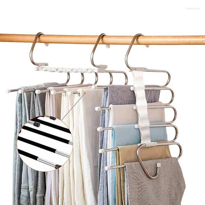 Cintres 5 en 1 Hangage de rack de pant