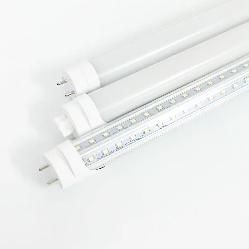 T8 LED Tubes V-shaped G13 4ft 3ft 2ft 56W AC85-265V PF0.95 SMD2835 100LM/W 2 pins Lights 110V Fluorescent Lamps 5000K 5500K Natural White 1200mm V Shape Linear Bubl 250V Bar