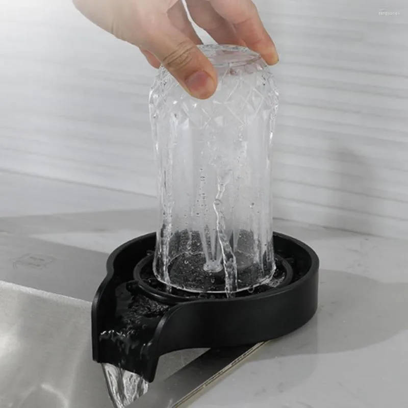 Filtros de café Rinser de vidro ABS Copo lavador de copo portátil Limpeza prática de alta pressão