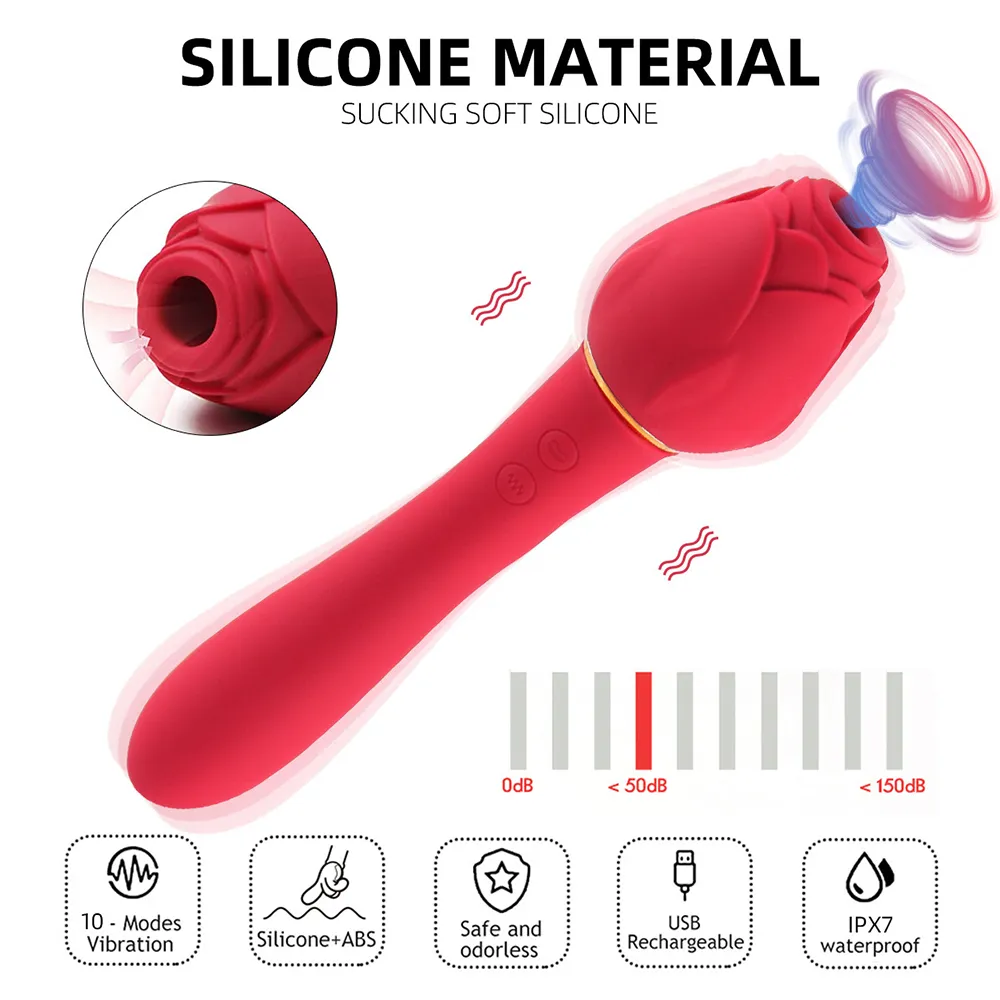 Zuigvibrator Vrouwelijke Clitoris Zuignap Vacuüm Stimulator l Massageapparaten Volwassenen Goederen Rose Trillende Seks Tot_voghion.com