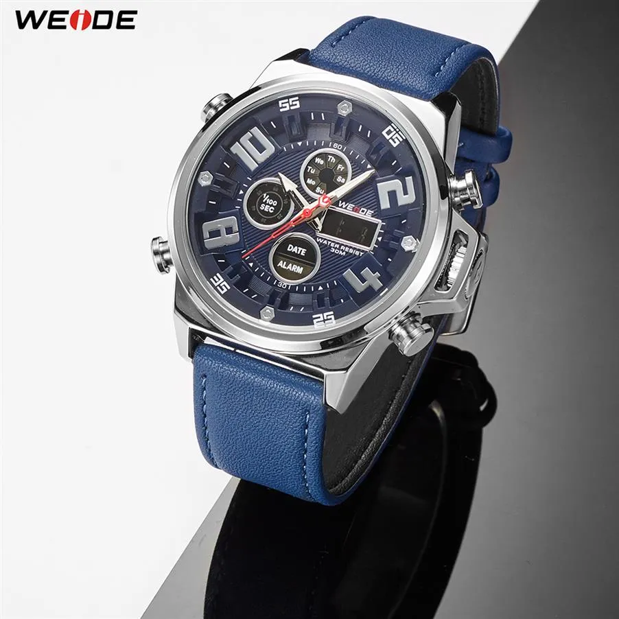 WEIDE Sports montres à Quartz analogique numérique Relogio masculino marque Reloj Hombre armée Quartz montre militaire horloge hommes clock305Z