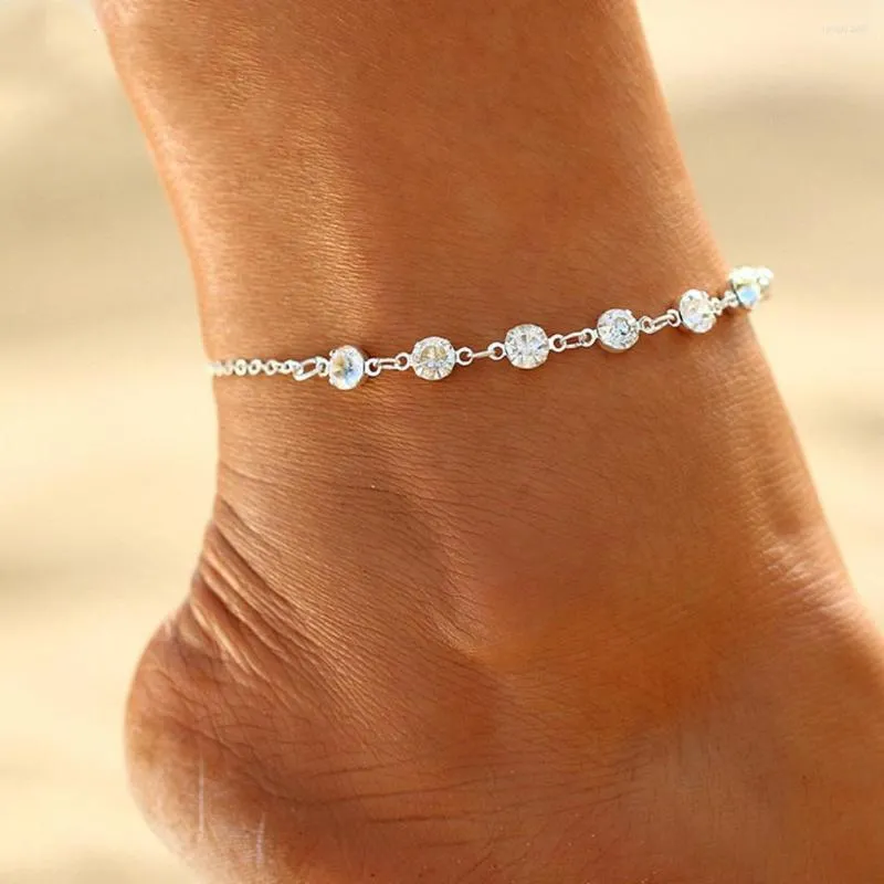 Anklets Gold Haoshi Anklet Sexy Beach Flash Drill Adjustable Girlfriend Girl Gift Jewelry