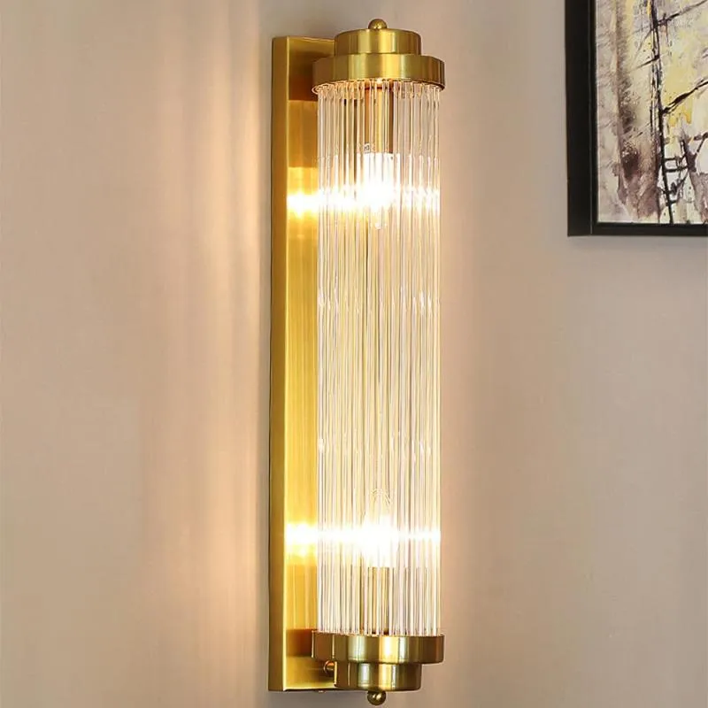 V￤gglampor badrum glas modern lampa el lobby high-end sconce luftf￶rs￤ljningsavdelning veranda lyxiga kristalllampor monterade