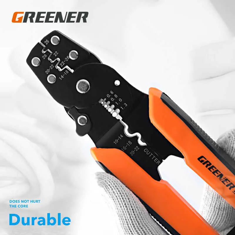 Grönare trådstrippare Cutter Crimper Automatisk multifunktionell crimping Stripping PLIER Tools Electric Hand Tool