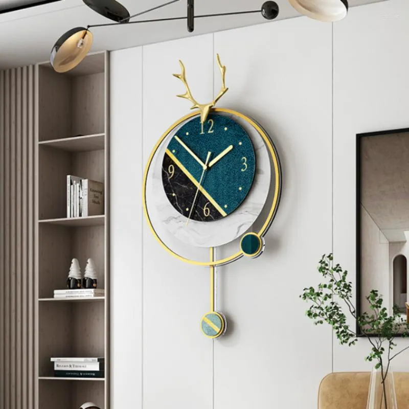 Wall Clocks Luxury Large Watch Pendulum Japanese Room Creative Art Nordic Orologio Da Parete Saatration DA60WC