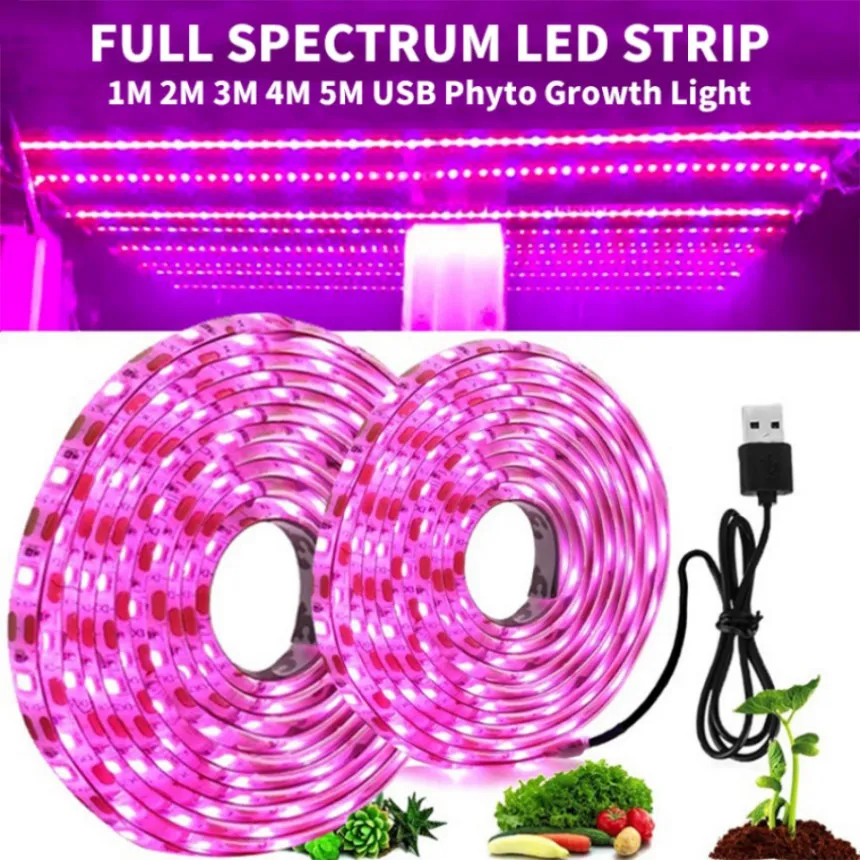 5V USB LED LED RORNICA PEŁNE WEDPIECZNE PSTRULA Lampka fito lampa do szklarni kwiatów sadzonek hydroponiczny namiot hydroponiczny