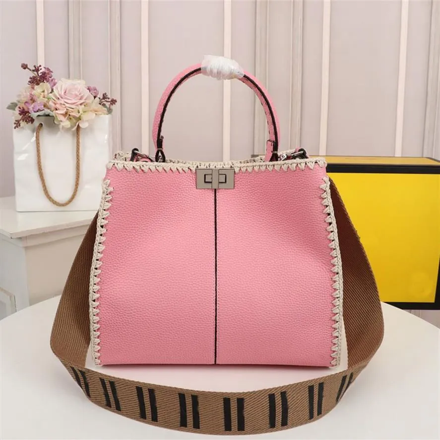 Pink Designer Luxury Shopping Bag Классическая высококачественная модная женщина Элегантная товара Lady Dimbag Ladies Gift 7878223A