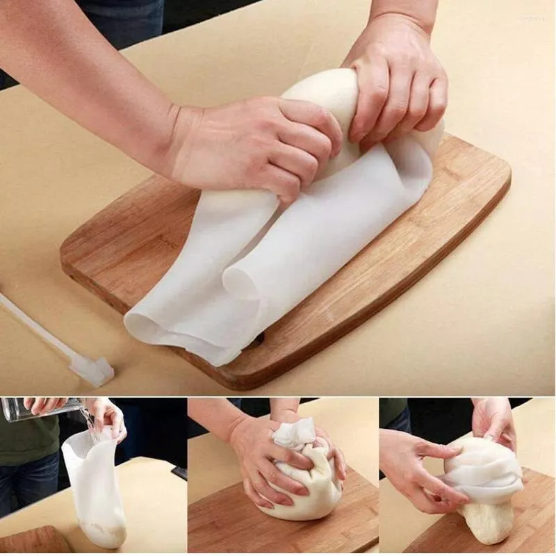 Baking Tools 6kg Silicone Kneading Bag Reusable High Temperature Resistant Cooking Pastry Pizza Kitchen