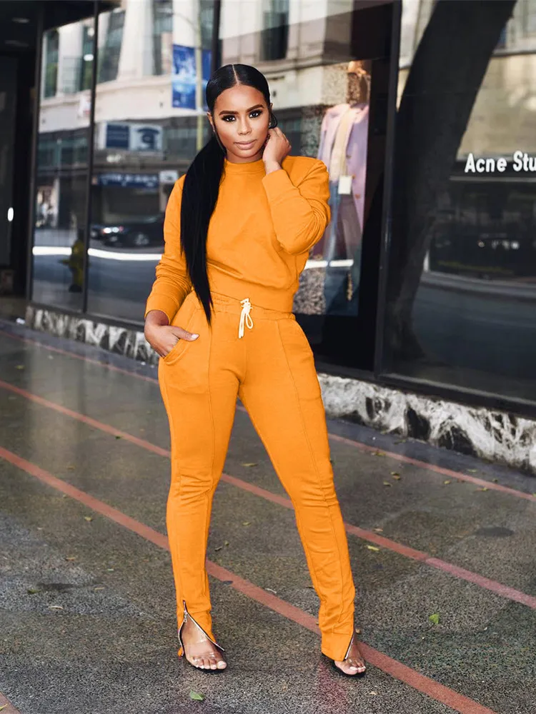 2024 Designer Women Tracksuits Casual Two 2 Piece Set Lady Outfit Feet Zip  Sport Suit Long Sleeve Sweatshirt Pants Wholesale Fall Winter Wholesale