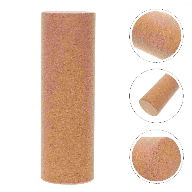 Yoga Blocks Roller Cylinder Training Fitness Cork Column Mat Backpain Relief