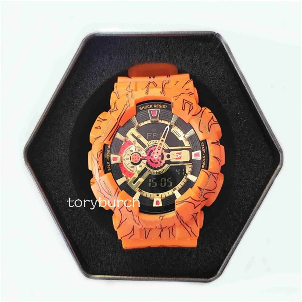 Reloj de pulsera deportivo para hombre, resistente al agua, con pantalla dual, GMT, Digital, LED, militar, del ejército, color especial, nuevo, 2021, watc251u