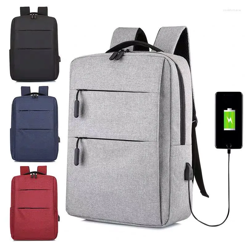 Sacs de rangement Loisirs Business Sac à dos Ordinateur portable USB Hommes et femmes Étanche Grande capacité Voyage École