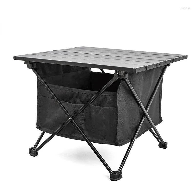 Camp Furniture 8ULTRA LICHT VOOKBALE Camping Tafel opvouwbaar buiten diner Picnic BBQ Zwarte opbergtas Zelfaandrijving