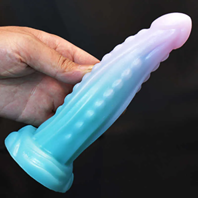 Itens de beleza Silicone Anal Toy Dragon Dildo Realistic Monster com Ventosa Vaginal G-Spot Massage Sexy Toys for Women Adult