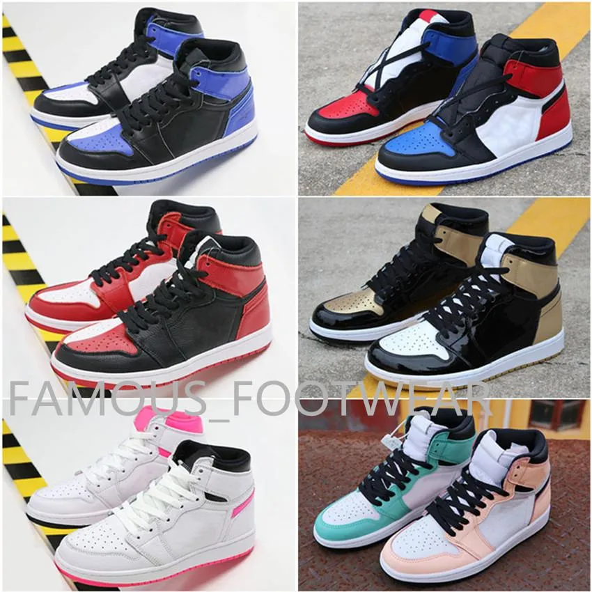 Top Quality Homage To Home J1 split Basketball Shoes Men Blue White Candy 1s Sneakers Hyper Pink Top 3 Gold TS SP Trainers shoes