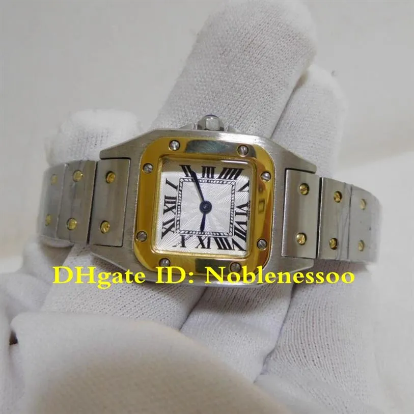 In Original Box Lady W20012C4 Yellow Gold Watch Quartz Roman Numerals Stainless Steel Bracelet Women Watches Wristwatch Ladies Wom279Z