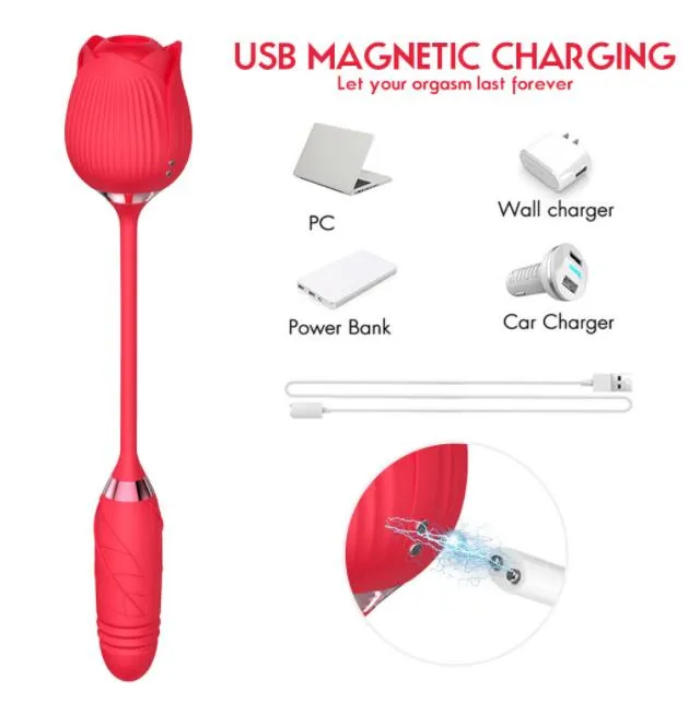 Vibromasseur à Succion - Langue & Clitoris - Rechargeable USB - Violet