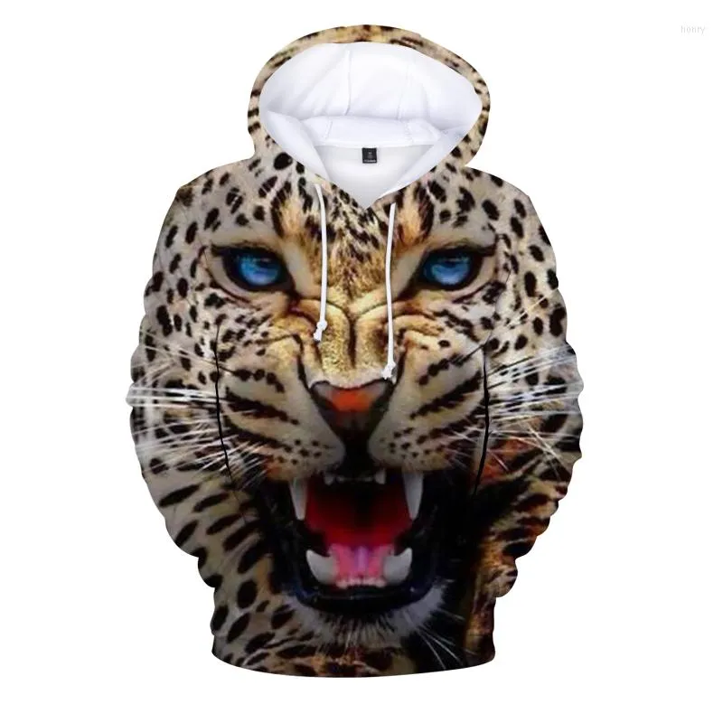 Erkek Hoodies Hayvan Aslan Çita 3d Baskı Kadınlar Erkek Hoodie Harajuku Street Giyim Pullover Sonbahar Sweatshirt Top Unisex Casual Ceket