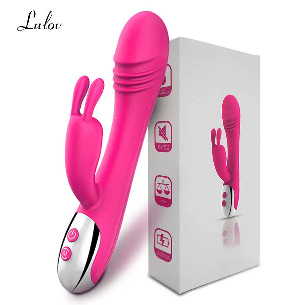 Skönhetsartiklar kaninvibratorer för kvinnor klitoris klitoris kraftfull stimulator dildo penis vibrator kvinnliga erotiska varor sexig maskin leksak för vuxna