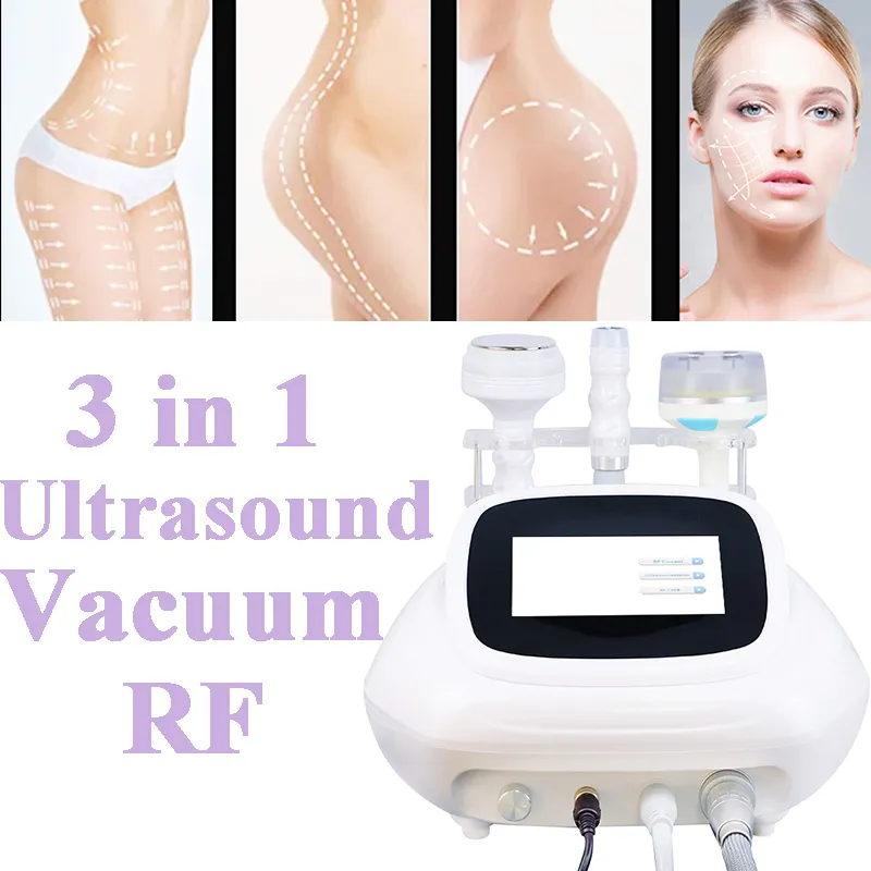 Ultrasonic Cavitation RF Machine Radio Frequency Skin Drawing Slimming 40K Portable 3 In 1 Vakuum Viktminskning