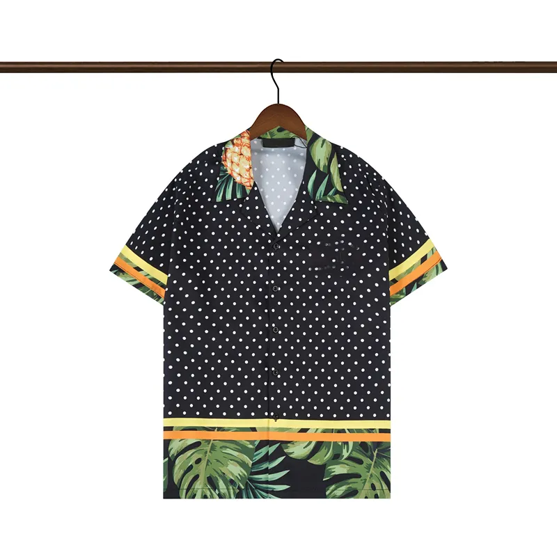 Shirts Mens Fashion Geometric print bowling shirt Hawaii Floral Casual Shirts Men Slim Fit Short Sleeve Variety