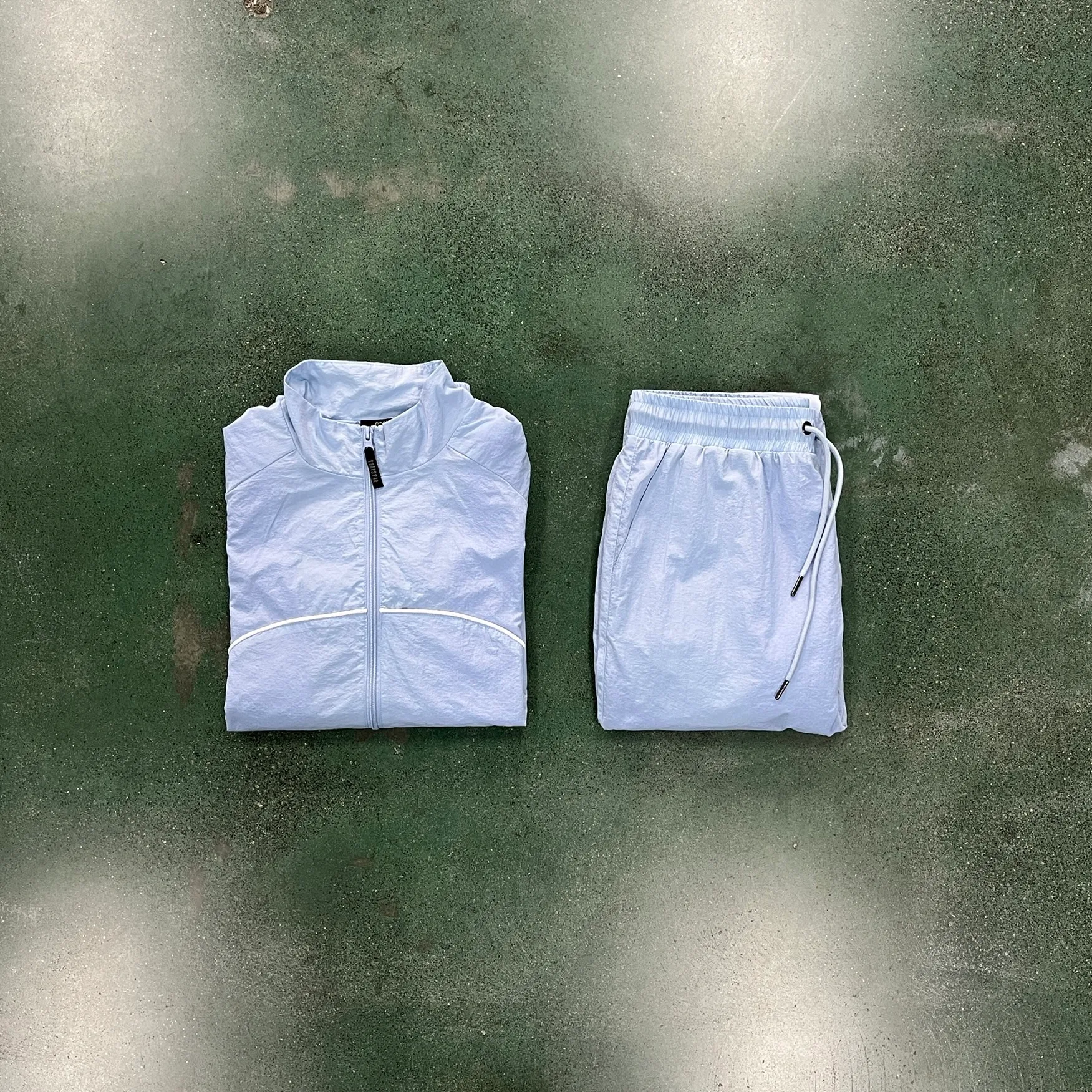 2023Erkek Ceket Tasarımcı Pantolon Takım Elbise Irongate Shellsuit Açık Mavi Trapstar Ceket