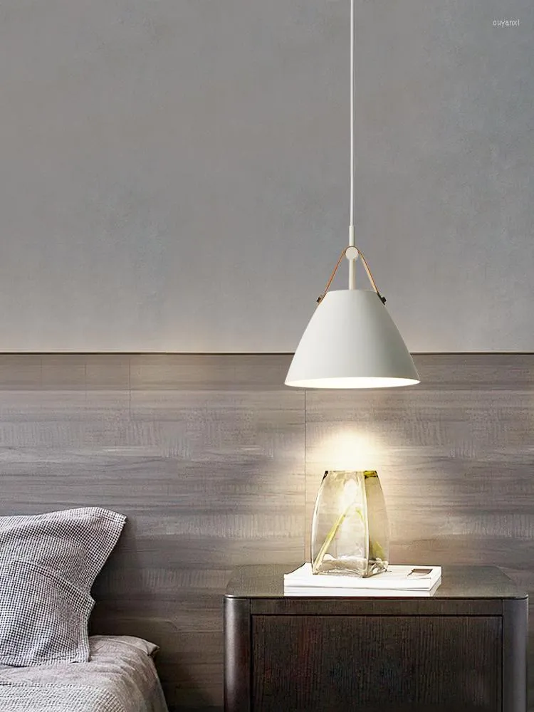 Pendelleuchten im nordischen Stil, weiße Lampe, E27-Halterung, Aluminium, moderne LED-Leuchten für Wohnzimmer, Küche, Schlafzimmer, Esszimmer, Bar