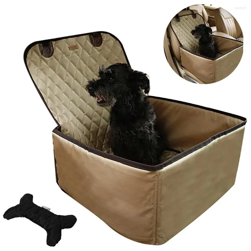 Housses de siège de voiture pour chien, protection Portable en Nylon, imperméable, double usage, pour animaux de compagnie, avec jouets, fournitures de transport en plein air