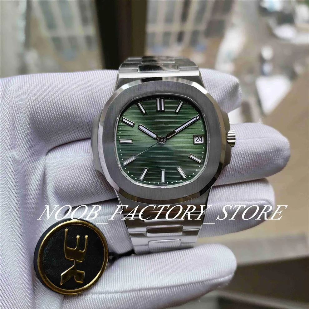 Super 3K Factory Watch Anniversary Commemorative Green Dial 3KF Automatisk Cal 324 Movement Date Classic Ultra Thin 5711 Crystal WR285V