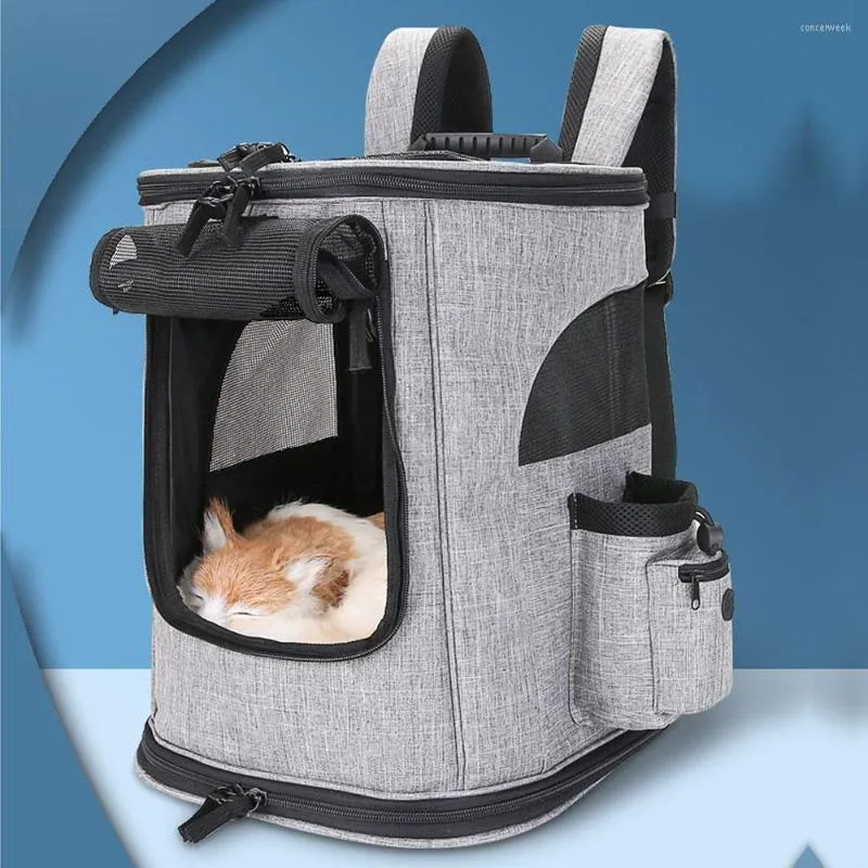 Housses de siège de voiture pour chien sac à dos pour animaux de compagnie sac à bandoulière respirant chat transporteur Portable sac à main de voyage avec coussin détachable