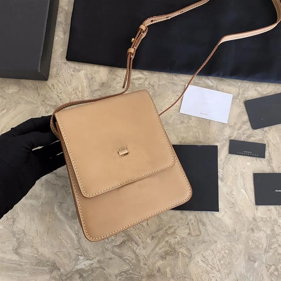 Kaia Mode Retro Damentasche minimalistischen Stil Rindsleder Material verstellbarer Schultergurt Mini Casual Handbag1909