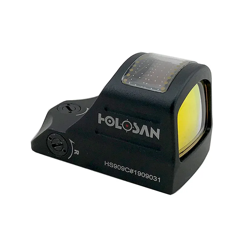 Taktik Solar Sight Holografik Refleks Red Dot Kapsam 2 MOA Tüfek Avcılık Optik Kolimatör 20mm Raylı 2 Montajlı