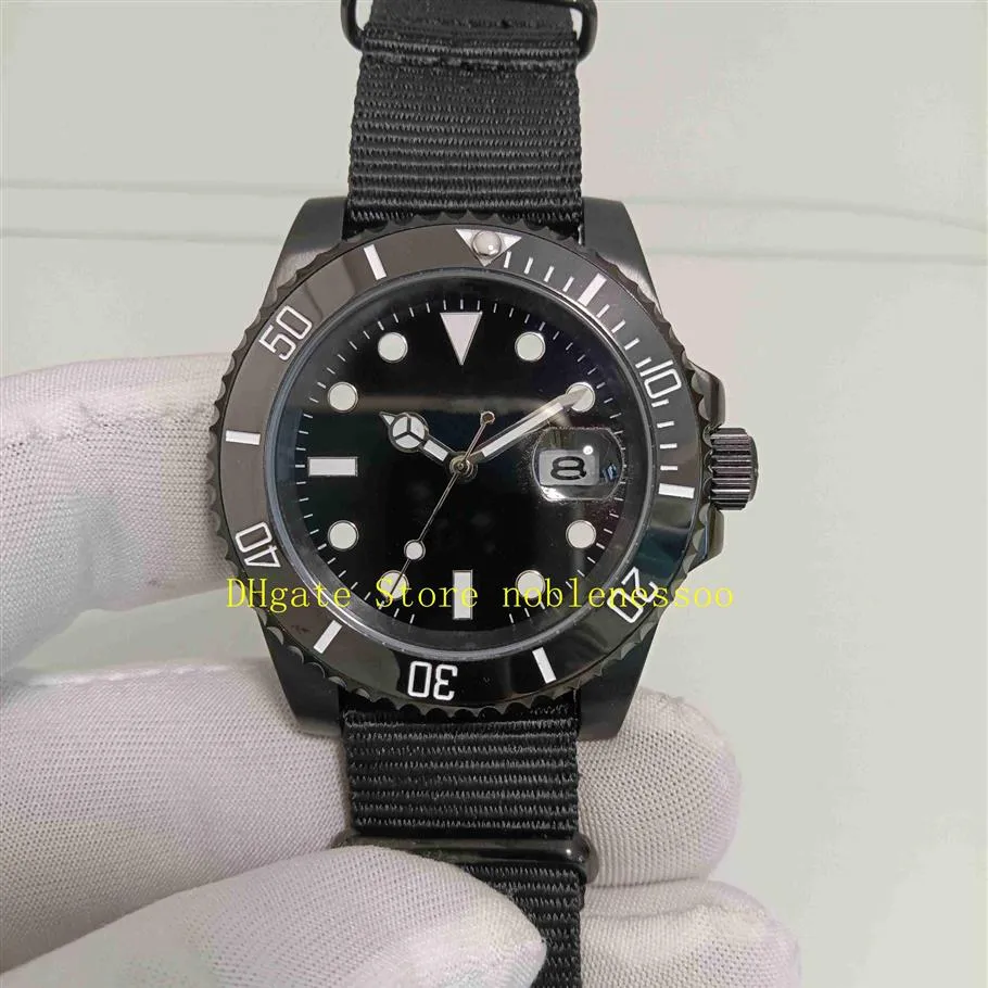 Real PO z oryginalnym pudełkiem mężczyzn 40 mm 116610ln 116610 Watch Steel Black Dila