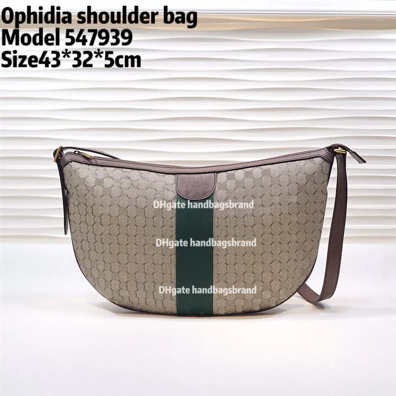 2021 designer di lusso Borsa a tracolla italia Ophidia Messenger bag Moda Mezza luna borsa Vintage Borse a tracolla di alta qualità class223q