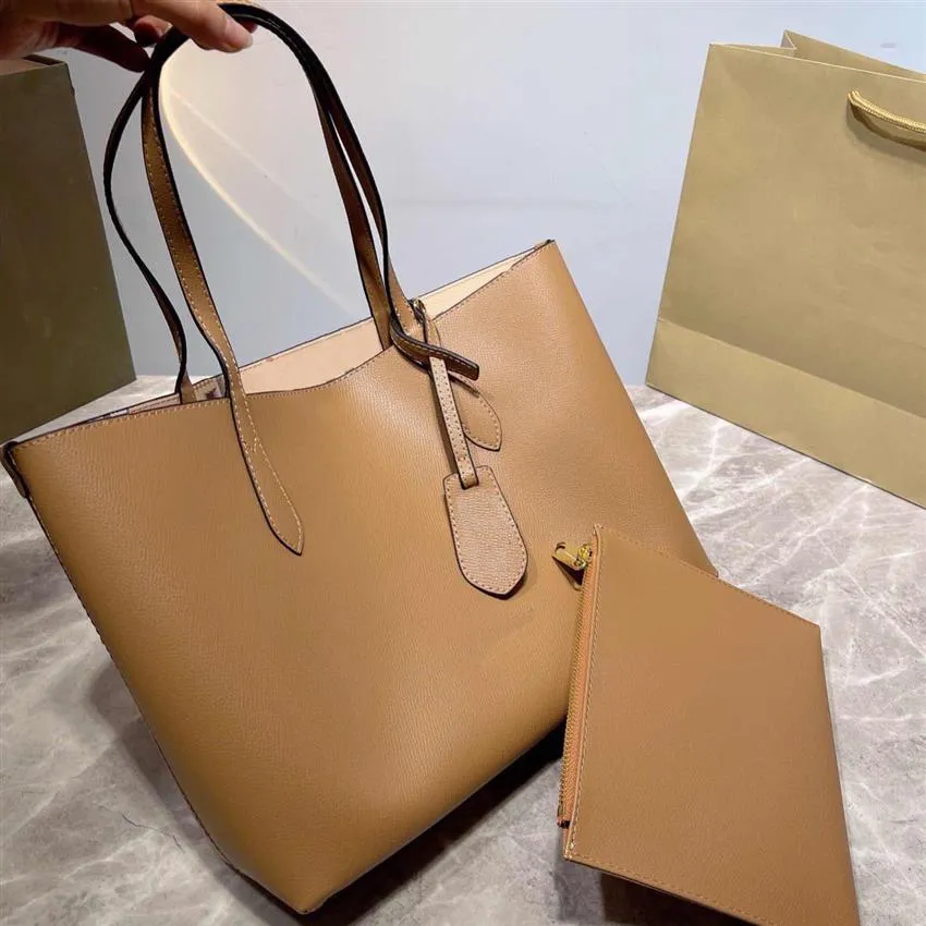 Dwustronne torby na zakupy mody Temperament Temperament Designer klasyczny styl z literami wysokiej jakości torba na ramię327V
